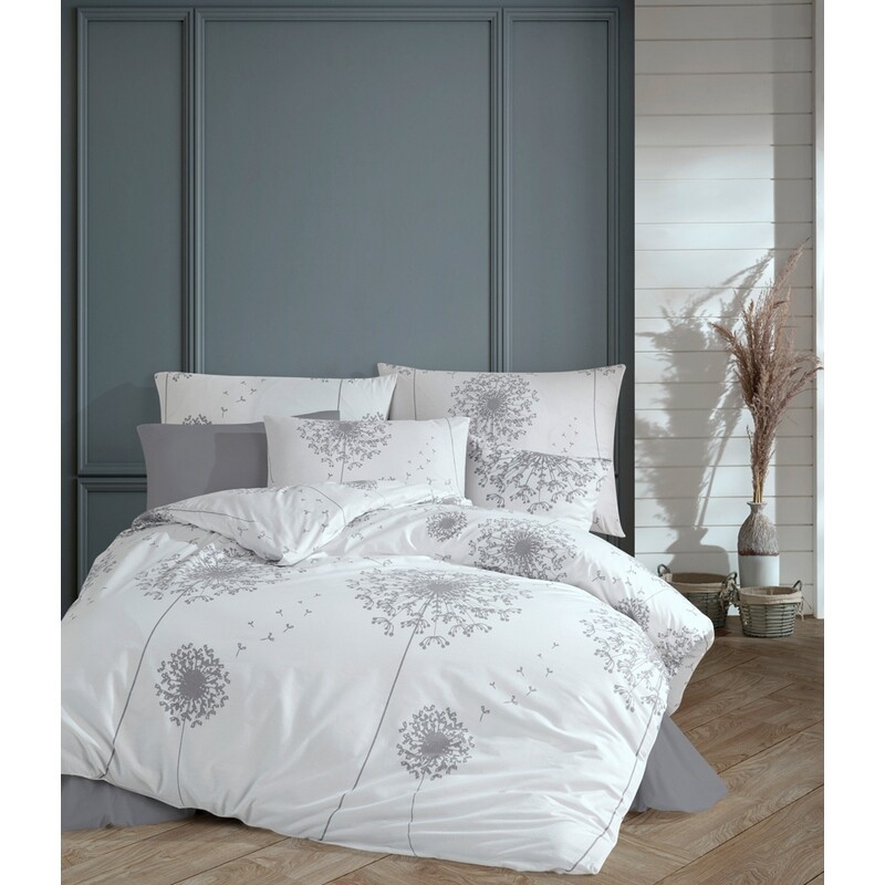 BedTex Bavlněné povlečení Pampeliška šedá
