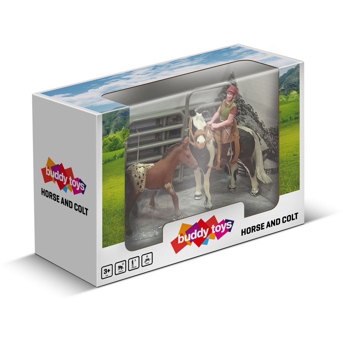 Buddy Toys BGA 1012 Jezdkyně a hříbě Buddy Toys
