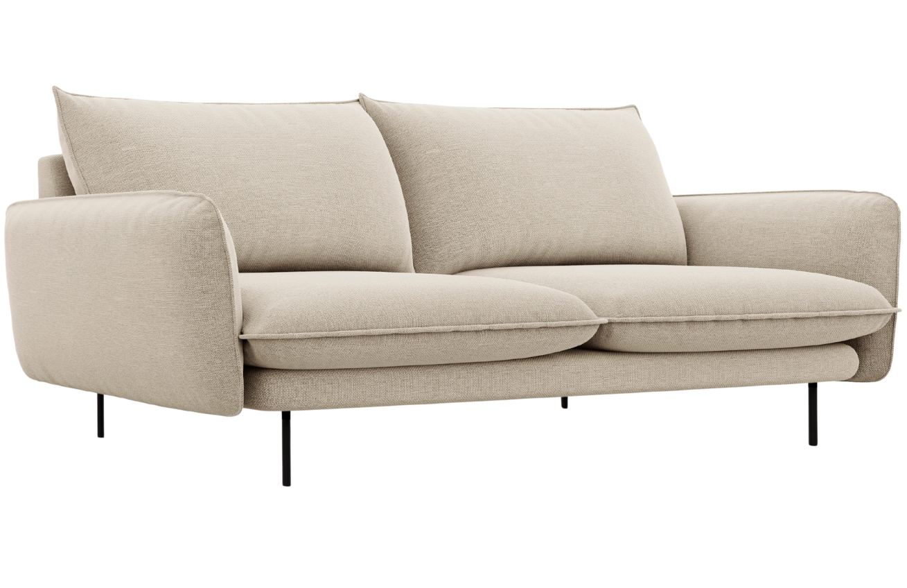 Cosmopolitan Design Béžová čalouněná trojmístná pohovka Vienna 200 cm