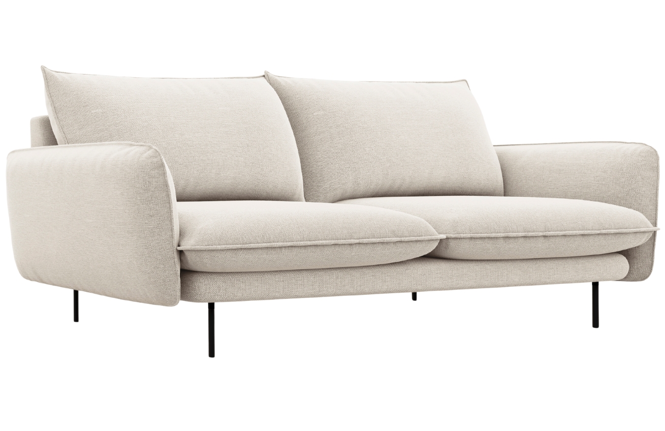 Cosmopolitan Design Světle béžová čalouněná trojmístná pohovka Vienna 200 cm