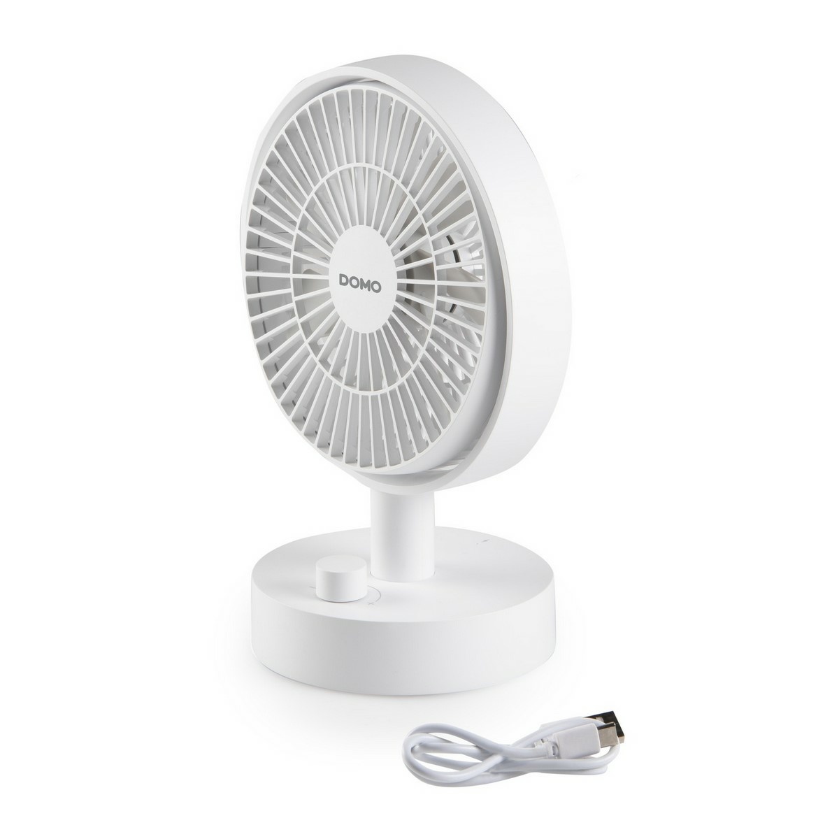 DOMO DO8151 stolní USB aku ventilátor s oscilací Domo