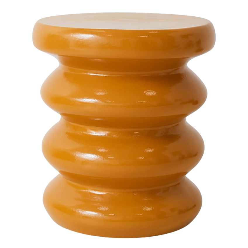 HKLIVING Oranžovohnědý odkládací stolek Allure 29 cm