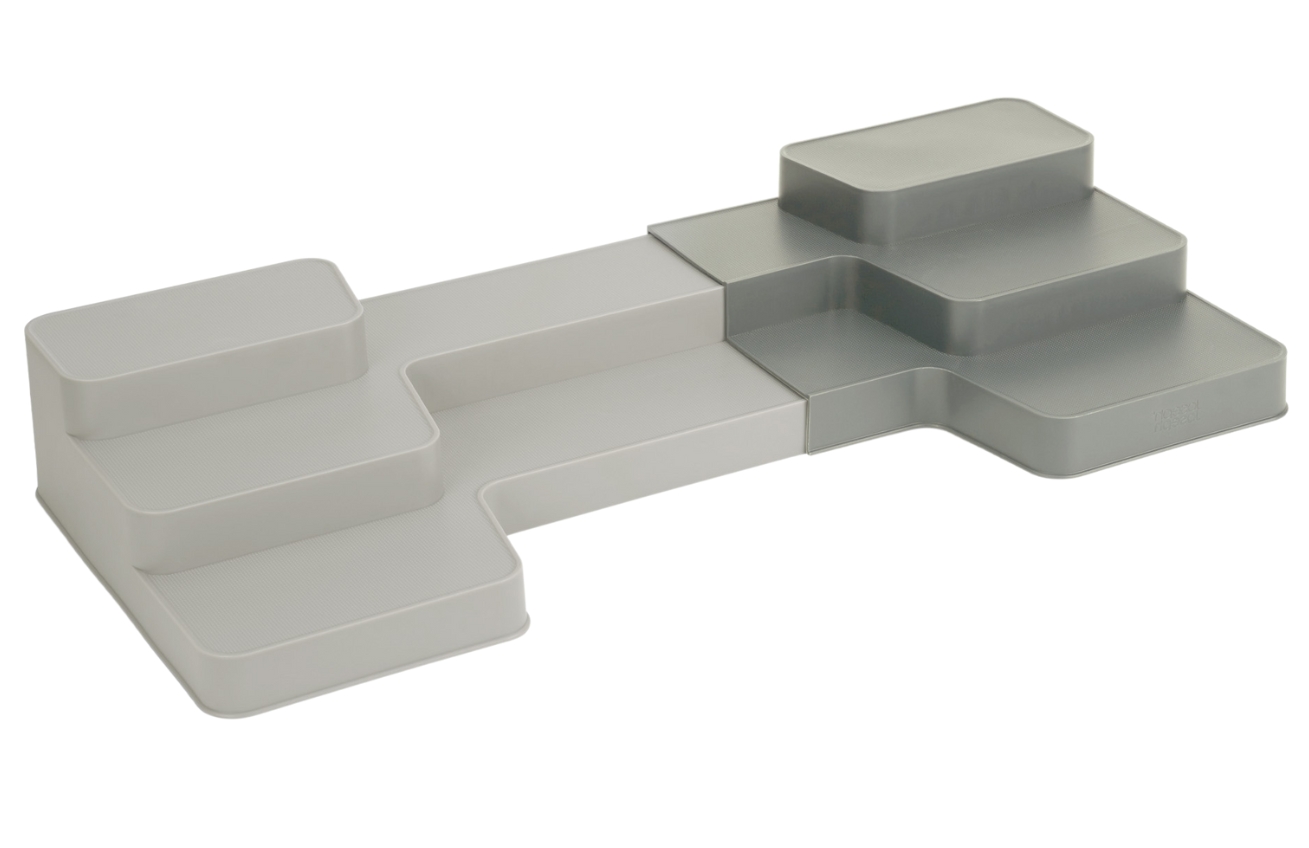 Joseph Joseph Šedý plastový nastavitelný organizér Duo