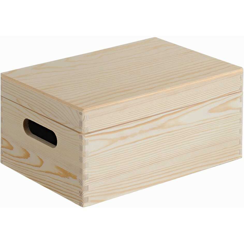 Kesper 69401 Úložný box s výklopným víkem borovice 29 x 19 x 13