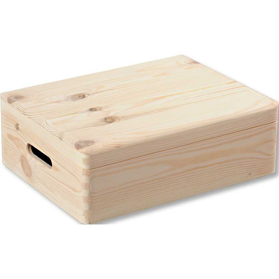 Kesper 69501 Úložný box s výklopným víkem borovice 39 x 29 x 13