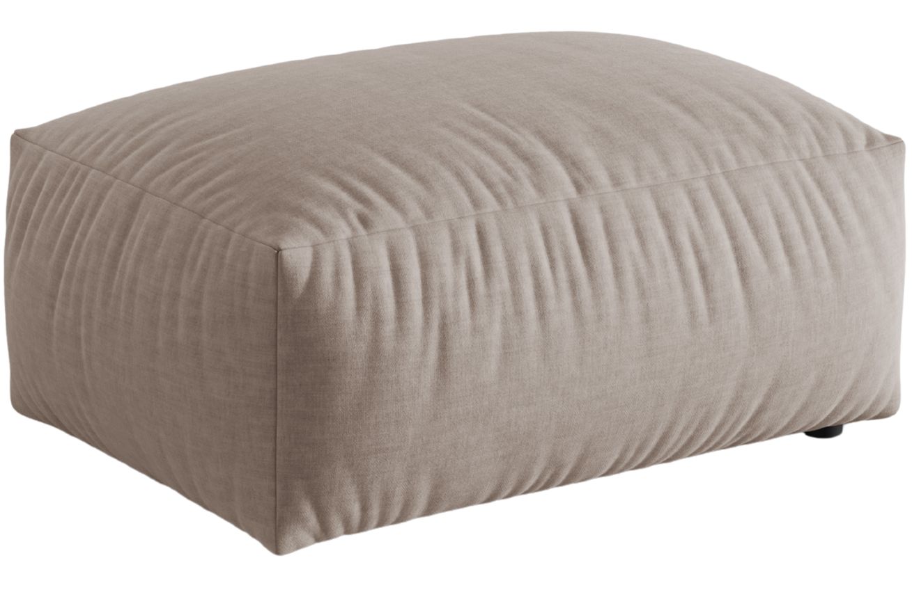 Micadoni Tmavě béžová podnožka Martina 95 x 65 cm