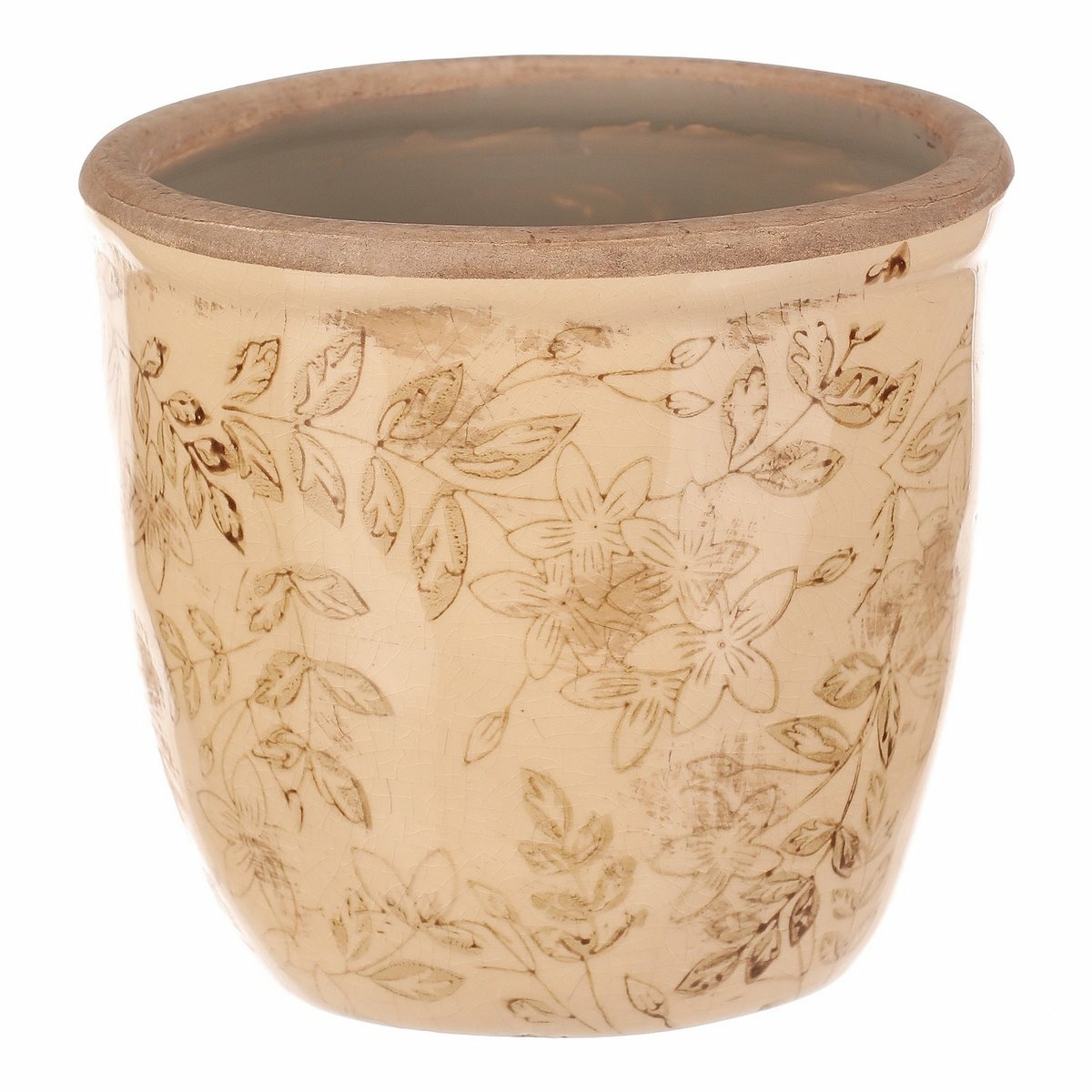 Obal keramický na květiny Flores retro