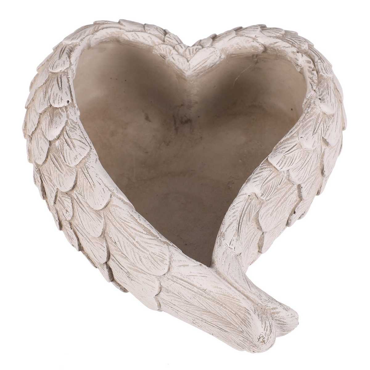 Obal na květiny pietní - srdce z křídel