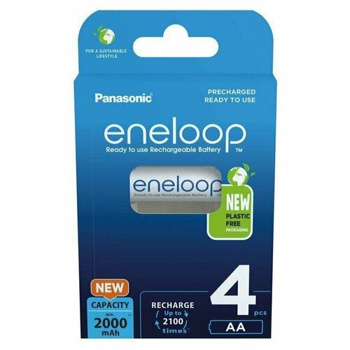 Panasonic Sada nabíjecích baterií BK-3MCDE/4BE 2000mAh Ni-MM Eneloop AA Panasonic