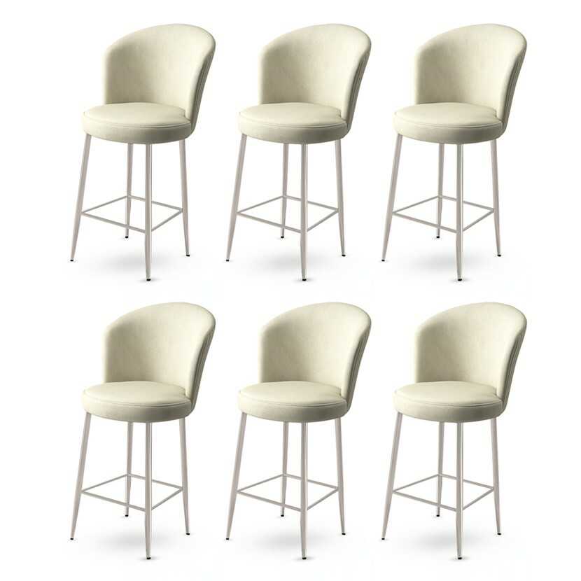 Sada barových židlí Fora Cream and Chrome