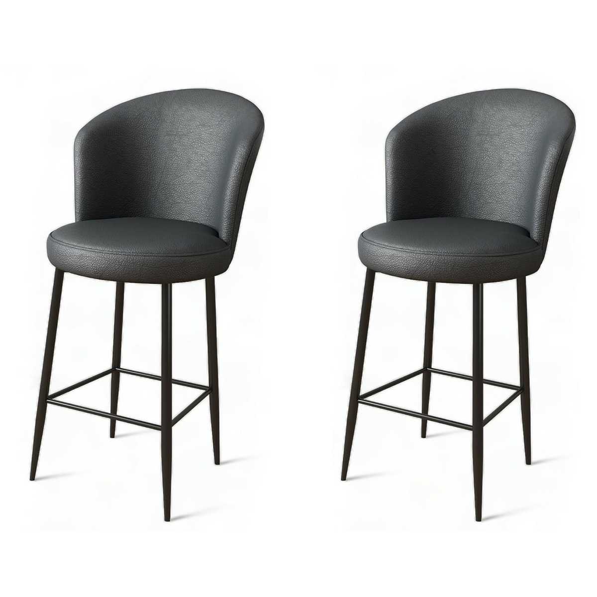 Sada barových židlí Uras Anthracite