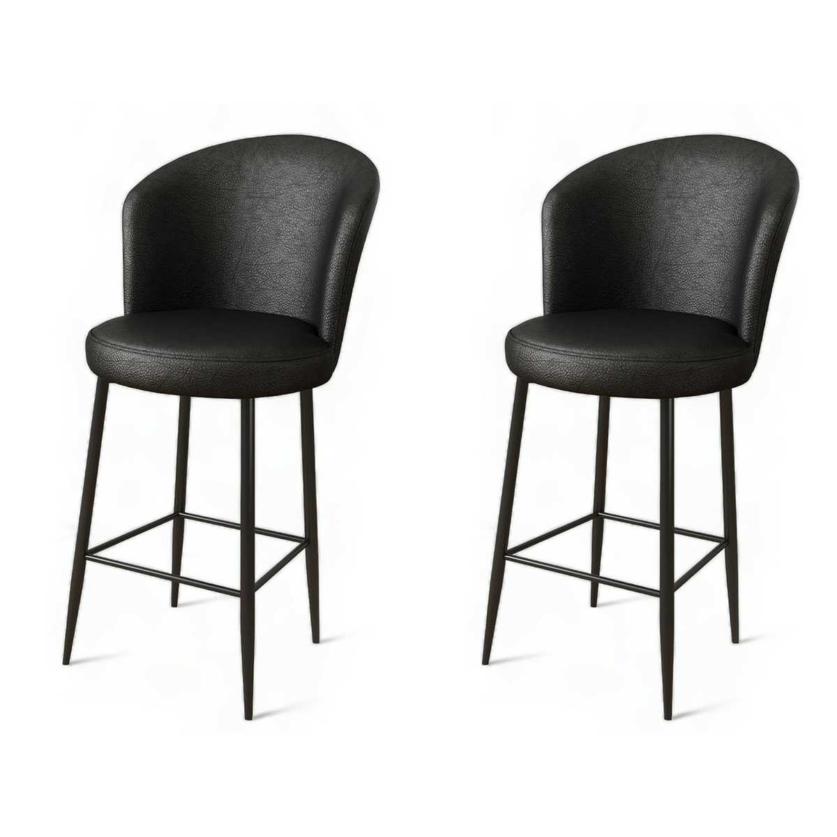 Sada barových židlí Uras Black