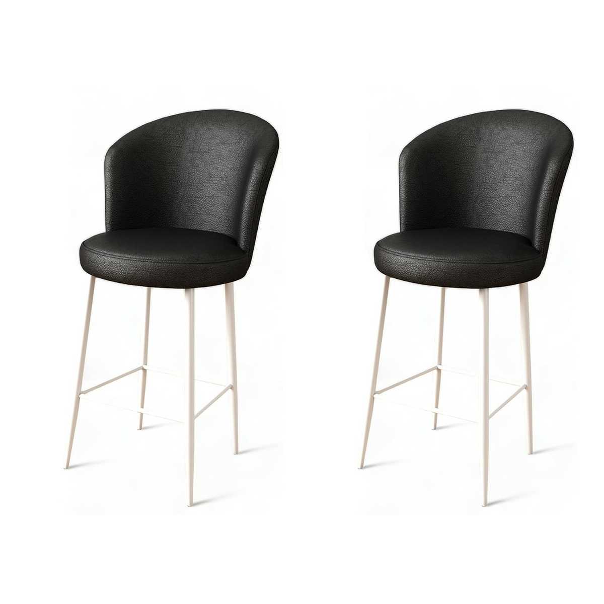 Sada barových židlí Uras Black and White