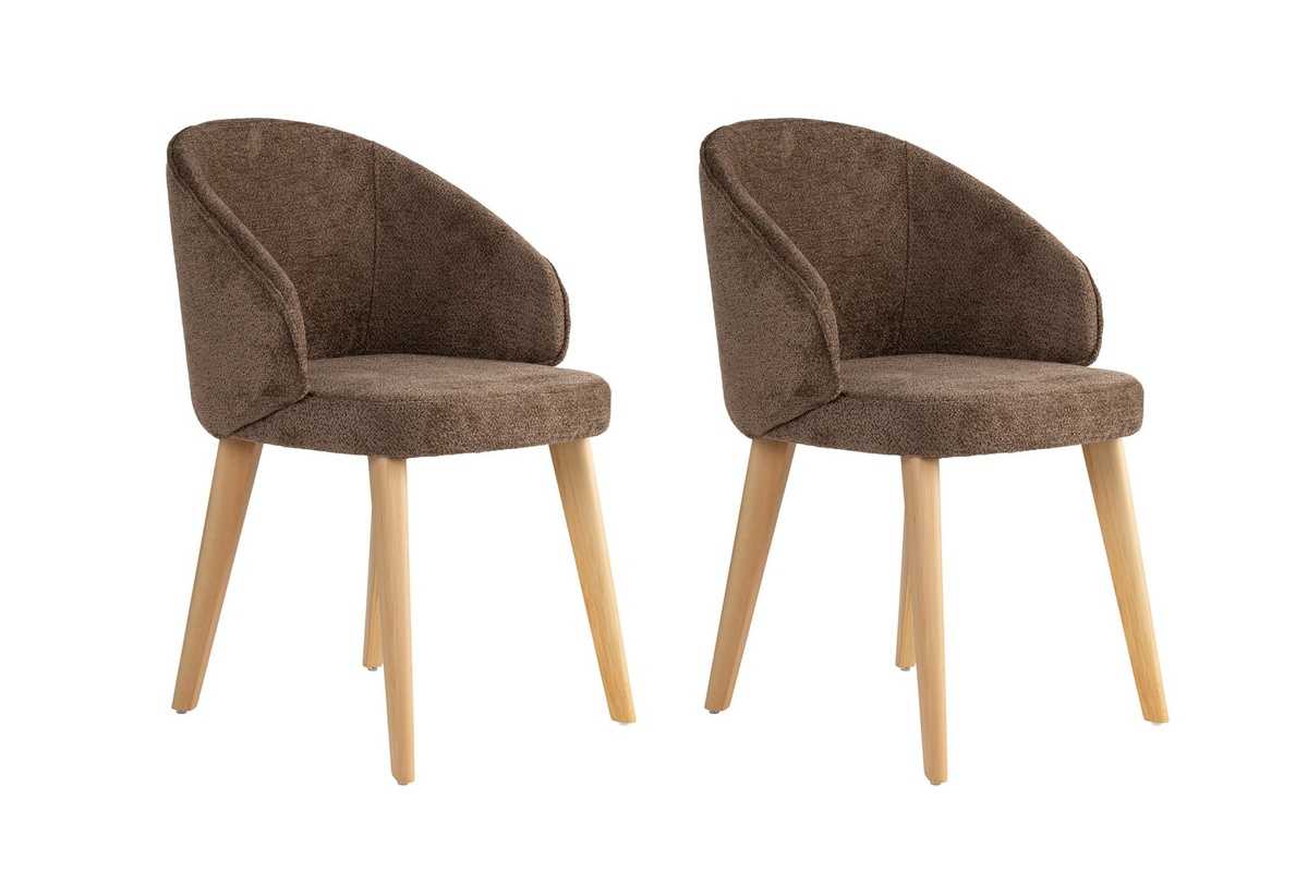 Sada jídelních židlí Bentley Brown and Light Oak