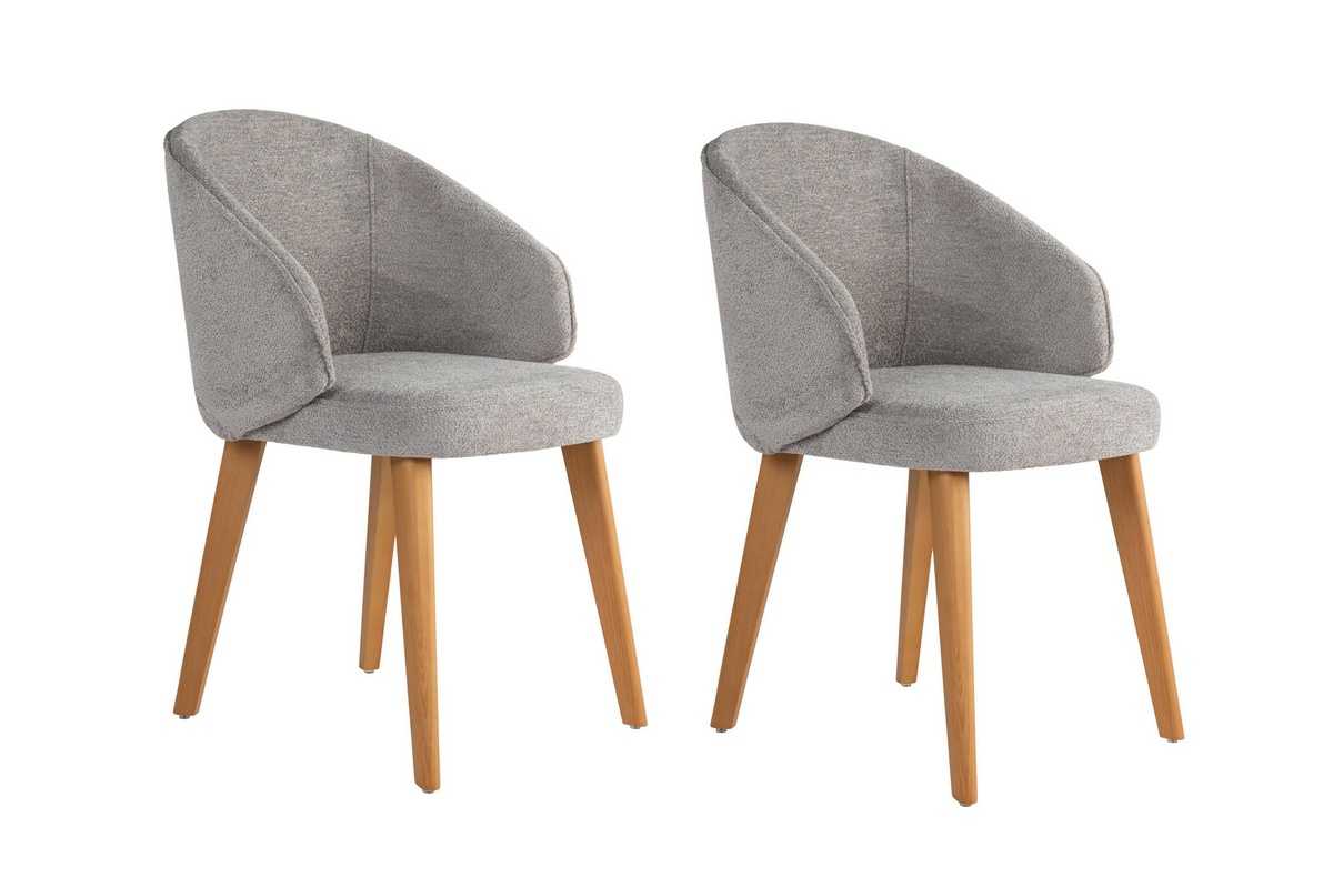 Sada jídelních židlí Bentley Grey and Dark Oak