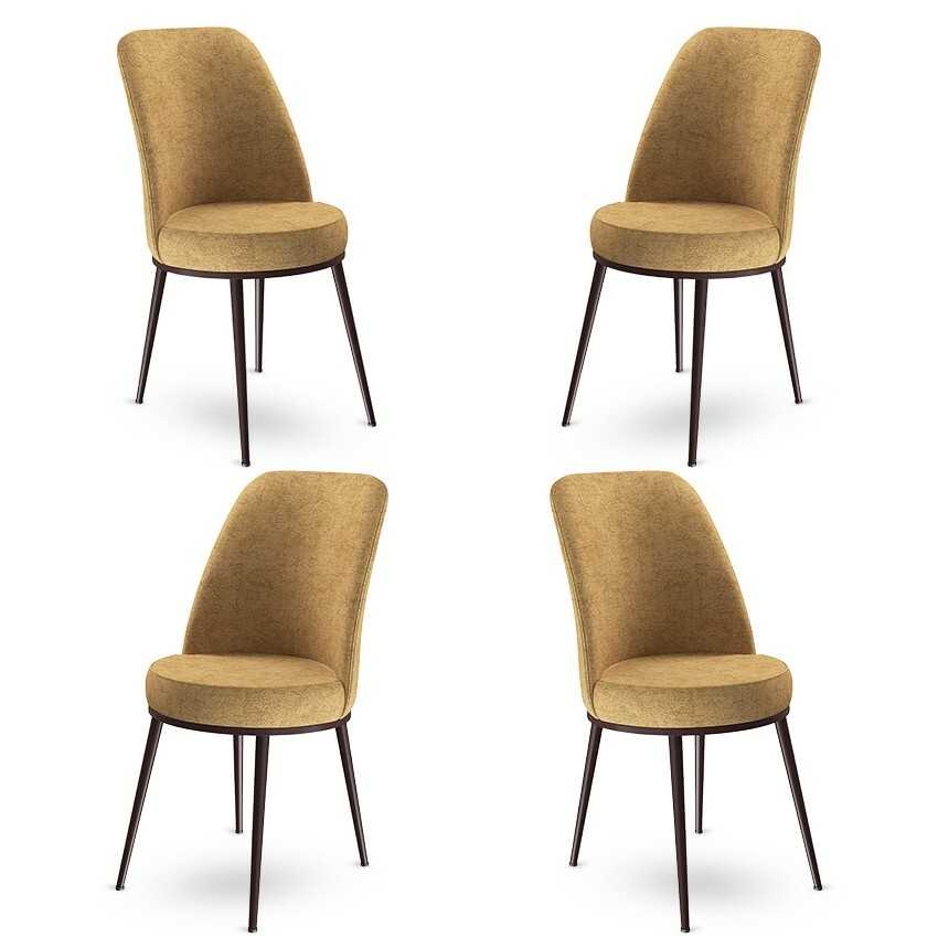 Sada jídelních židlí Dexa Cappuccino and Brown