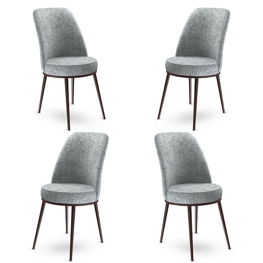 Sada jídelních židlí Dexa Grey and Brown