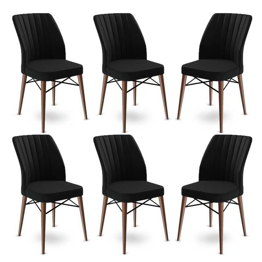 Sada jídelních židlí Flex Black