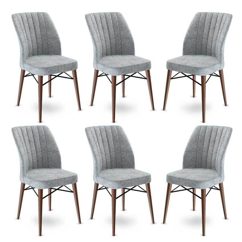 Sada jídelních židlí Flex Grey and Brown