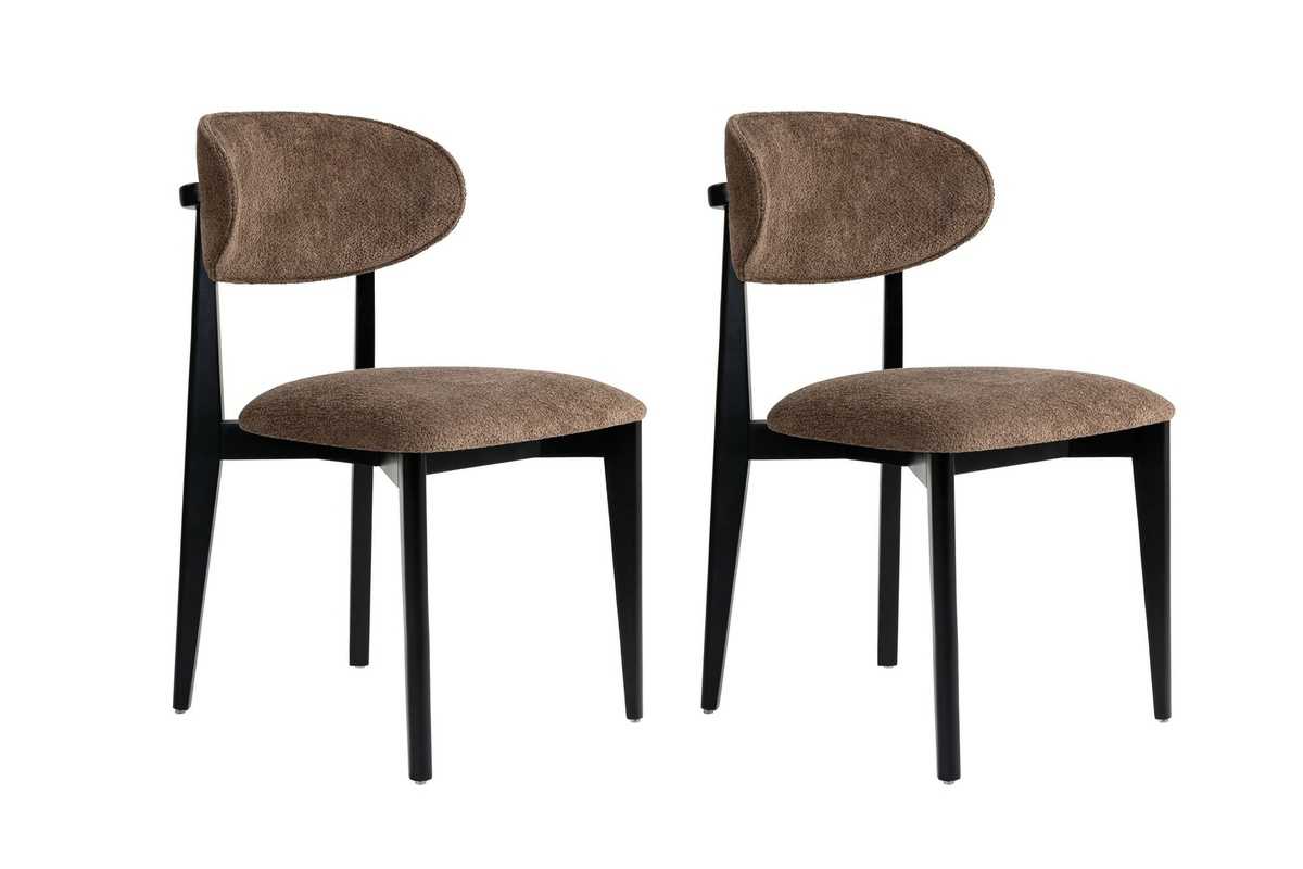 Sada jídelních židlí Lionte Brown and Black