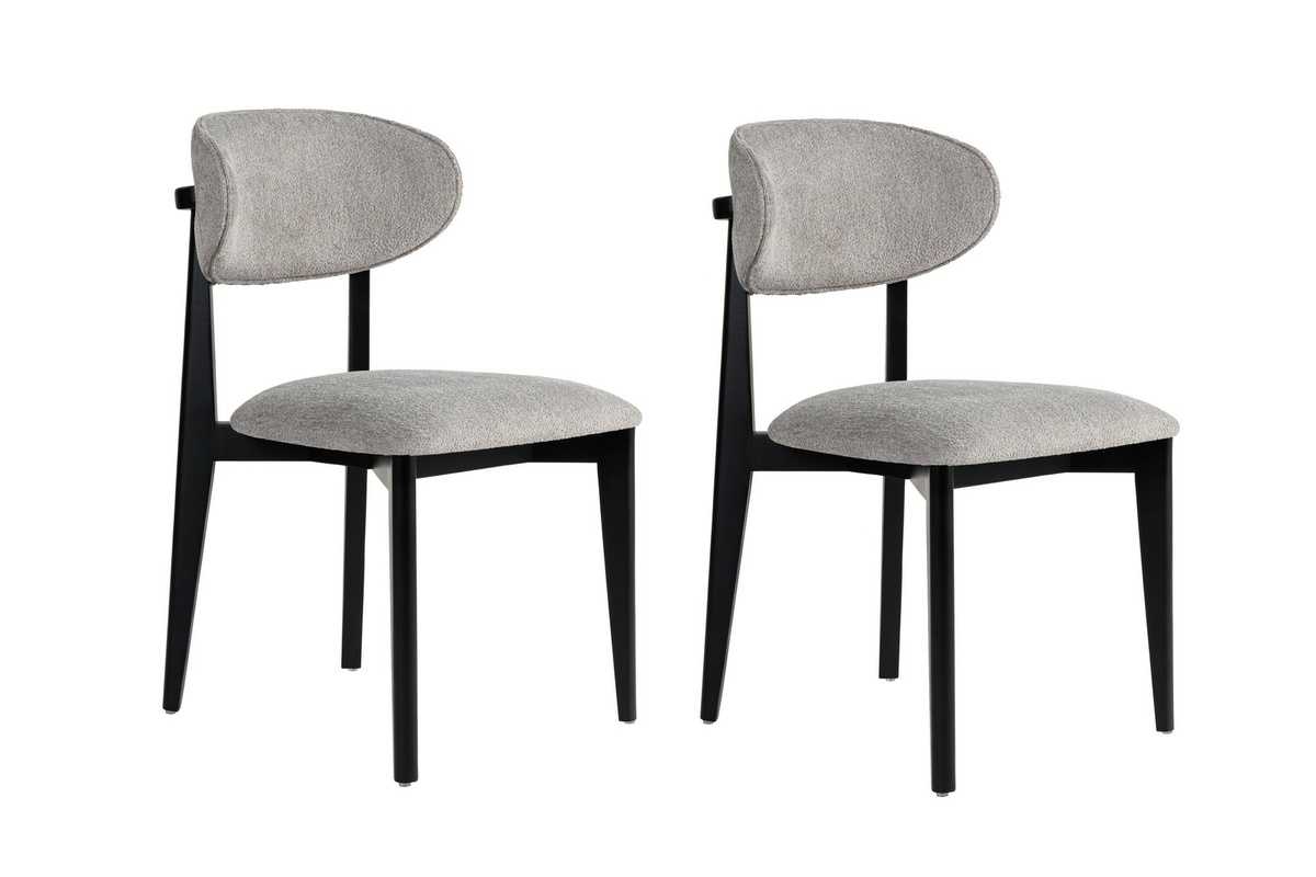Sada jídelních židlí Lionte Grey and Black