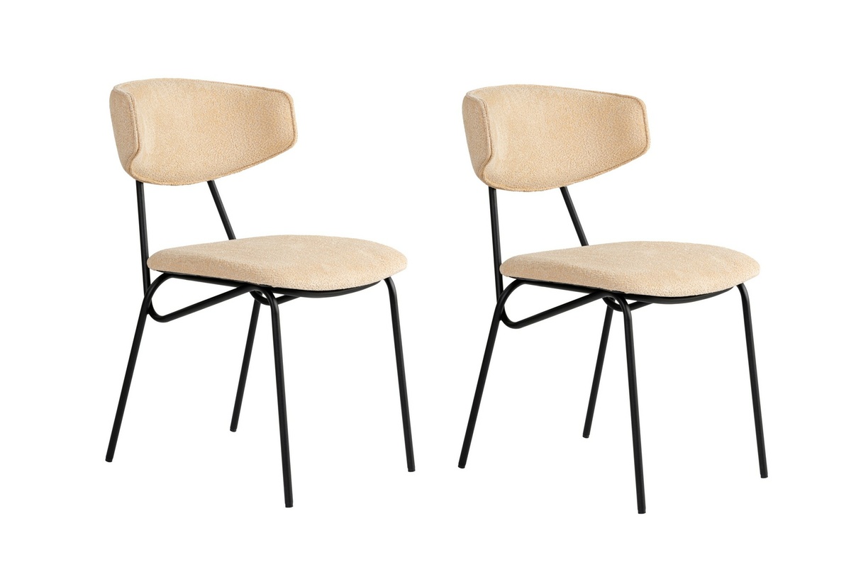 Sada jídelních židlí Nancy Beige and Black