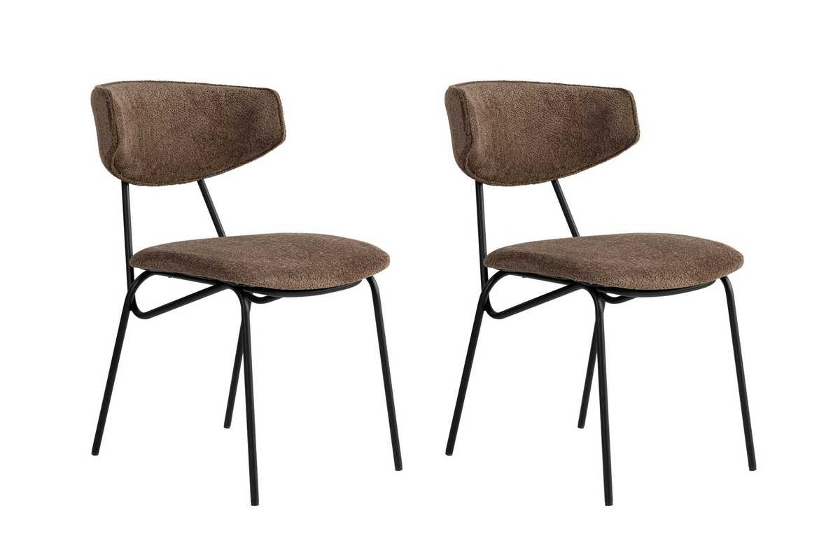 Sada jídelních židlí Nancy Brown and Black