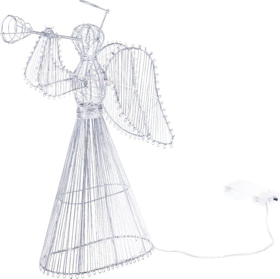 Bílá světelná dekorace na baterky Angel – Dakls