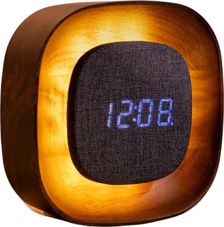 Digitální budík Lumos Walnut – Gingko