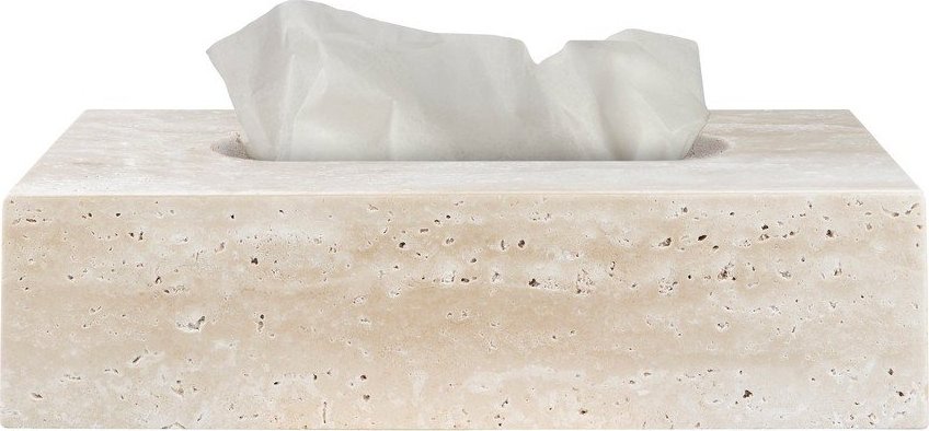 Kamenný box na kapesníky Travertine – Mette Ditmer Denmark