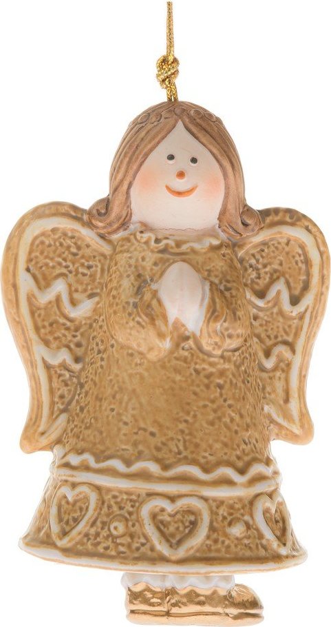 Keramická vánoční ozdoba 8 cm Angel – Dakls