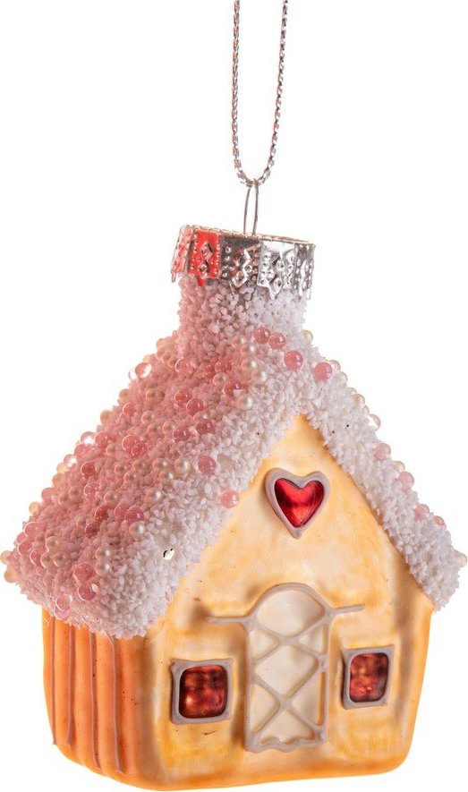 Skleněná vánoční ozdoba 7 cm House – Dakls