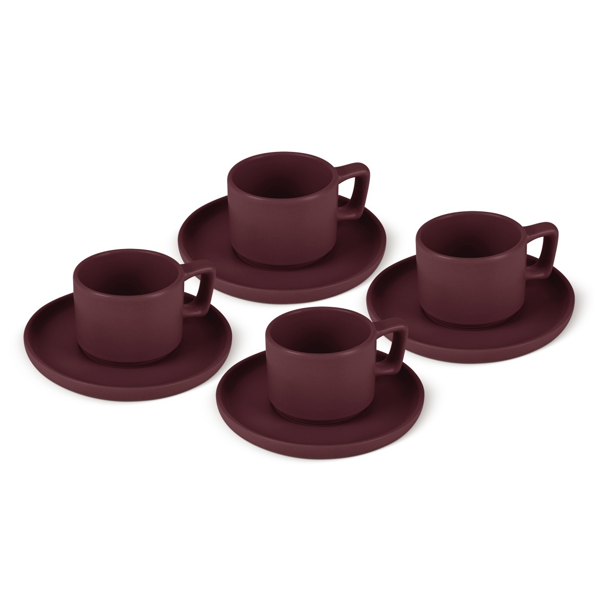 BerlingerHaus Sada hrnků na espresso s podšálkem Leonardo 100 ml