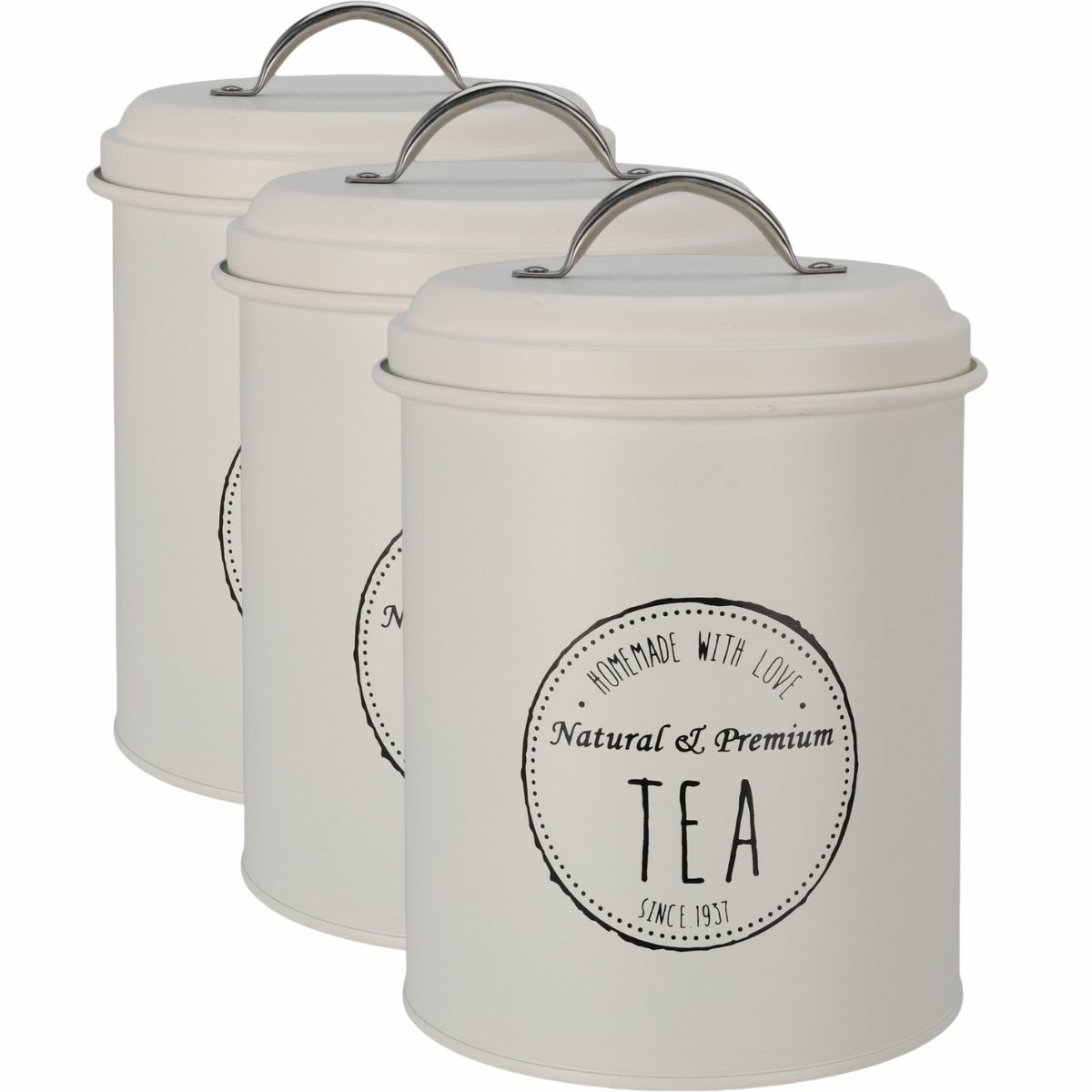 Excellent Houseware Sada plechových dóz na potraviny 13