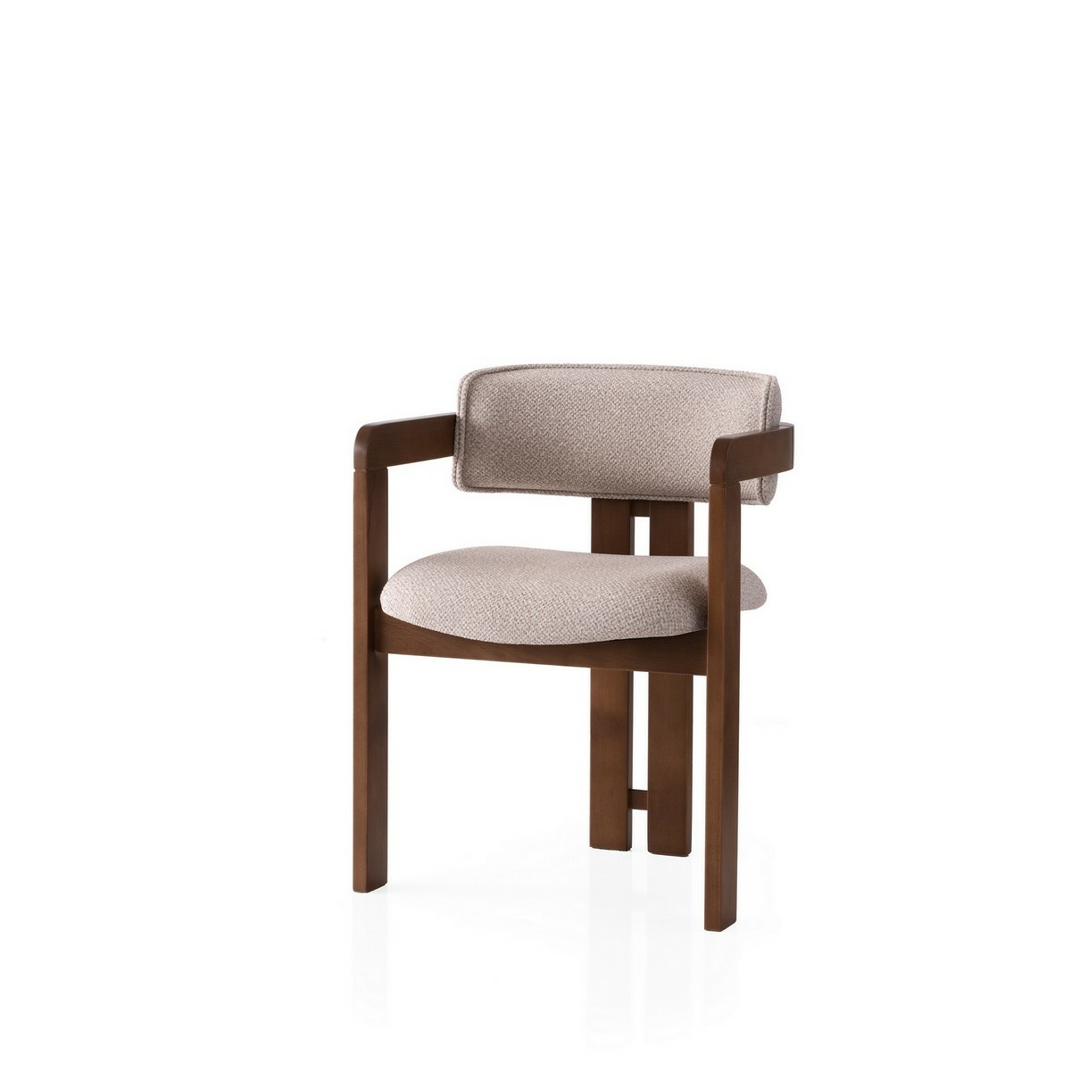 Jídelní židle Cozy Cream and Walnut