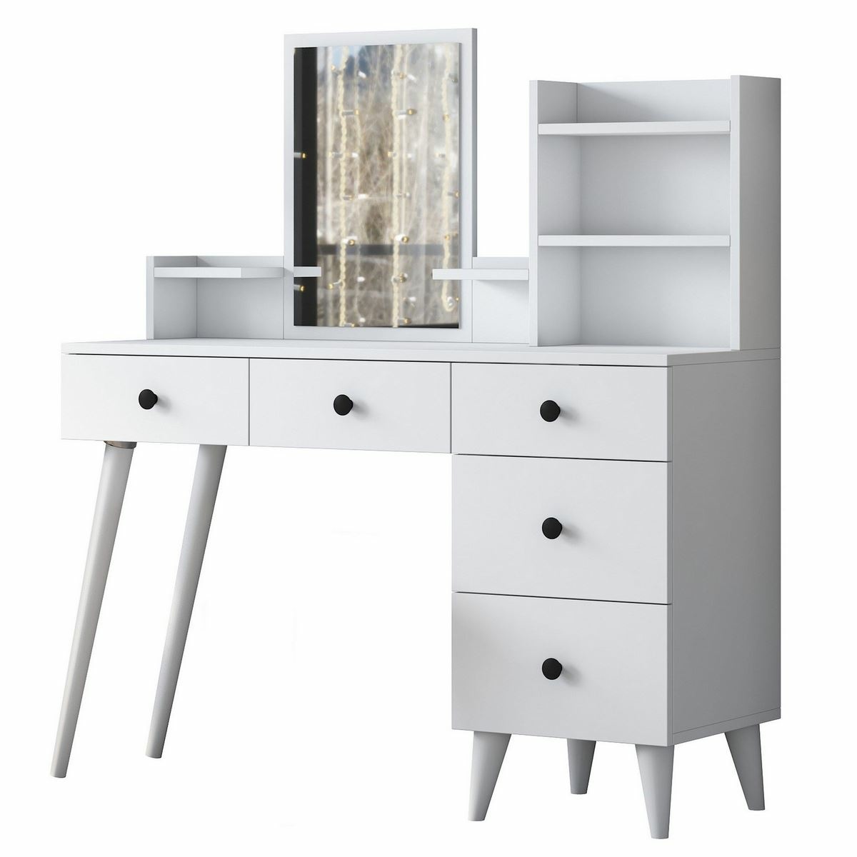 Kosmetický stůl Bela White