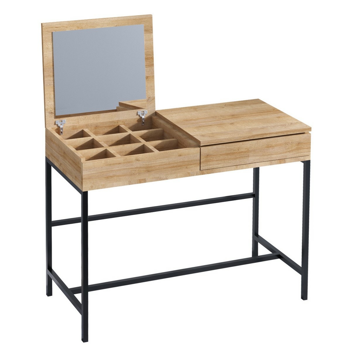 Kosmetický stůl Linda Black and Oak