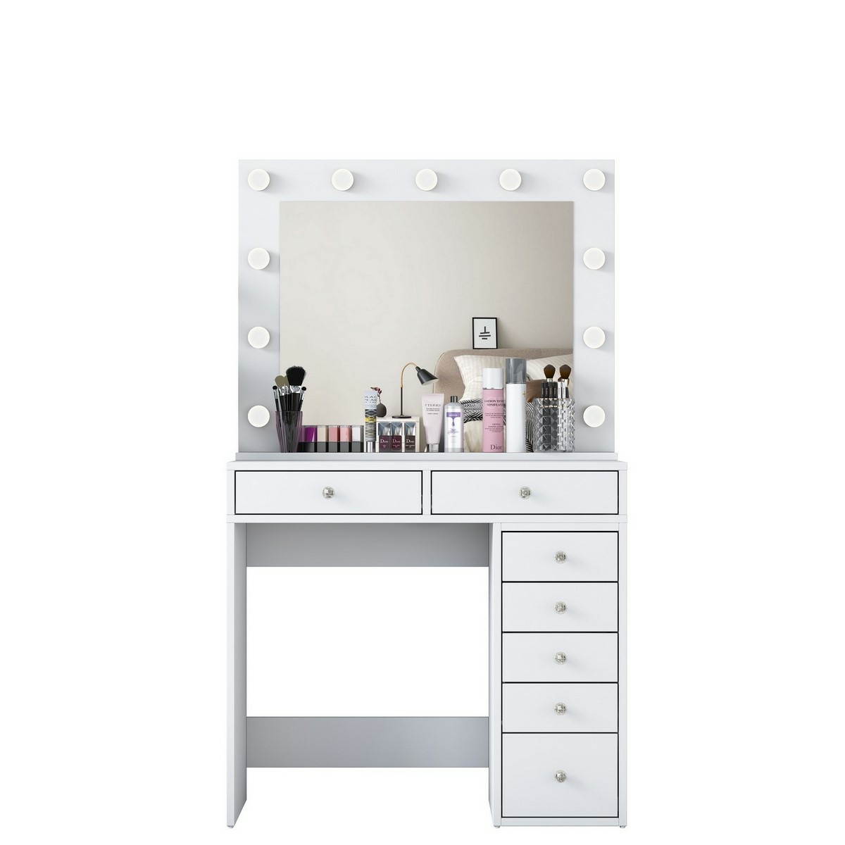 Kosmetický stůl Verona White