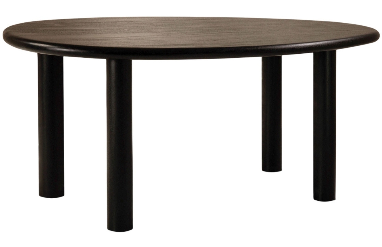 Micadoni Černý dřevěný jídelní stůl Aita 180 x 100 cm