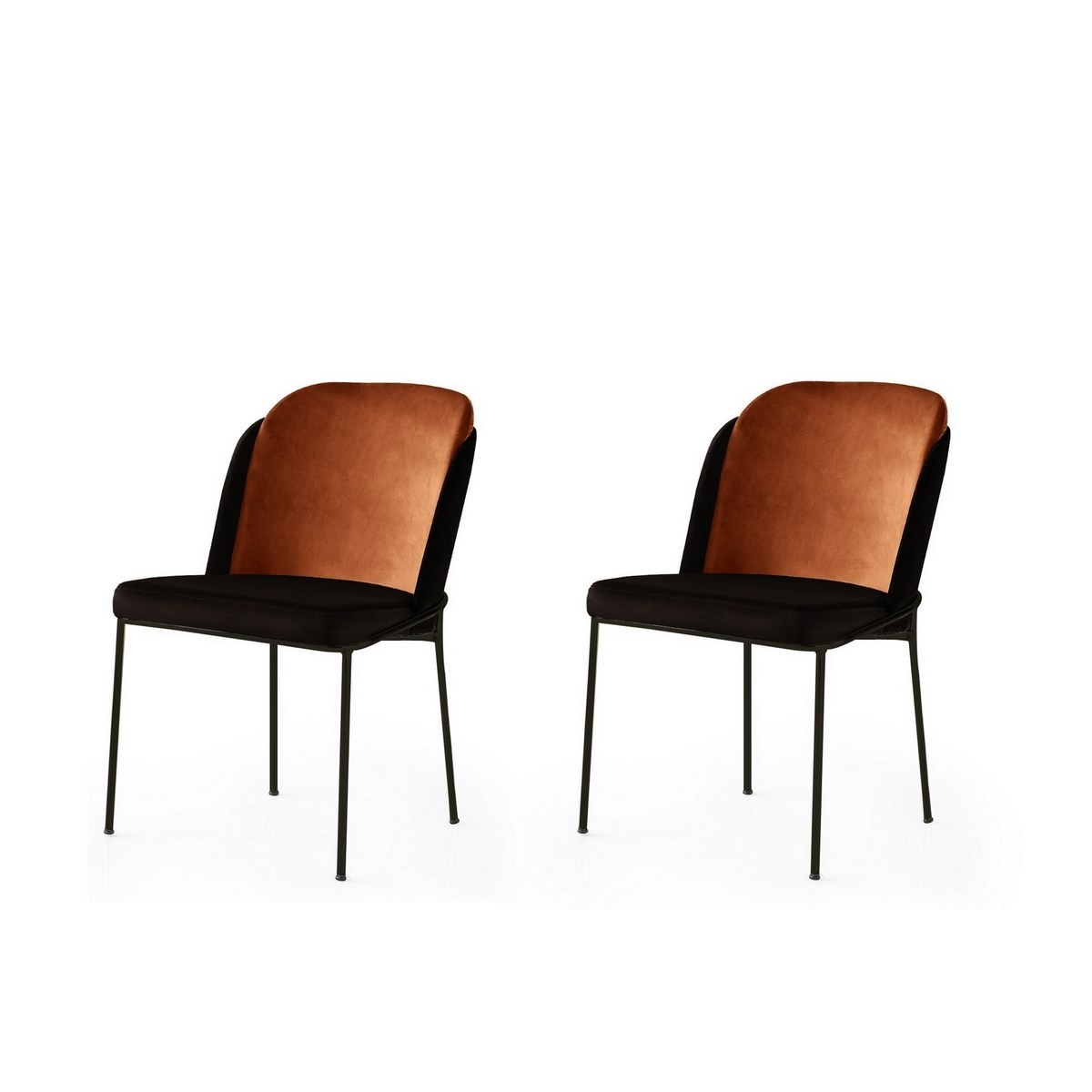 Sada jídelních židlí Dore Tile Red and Black