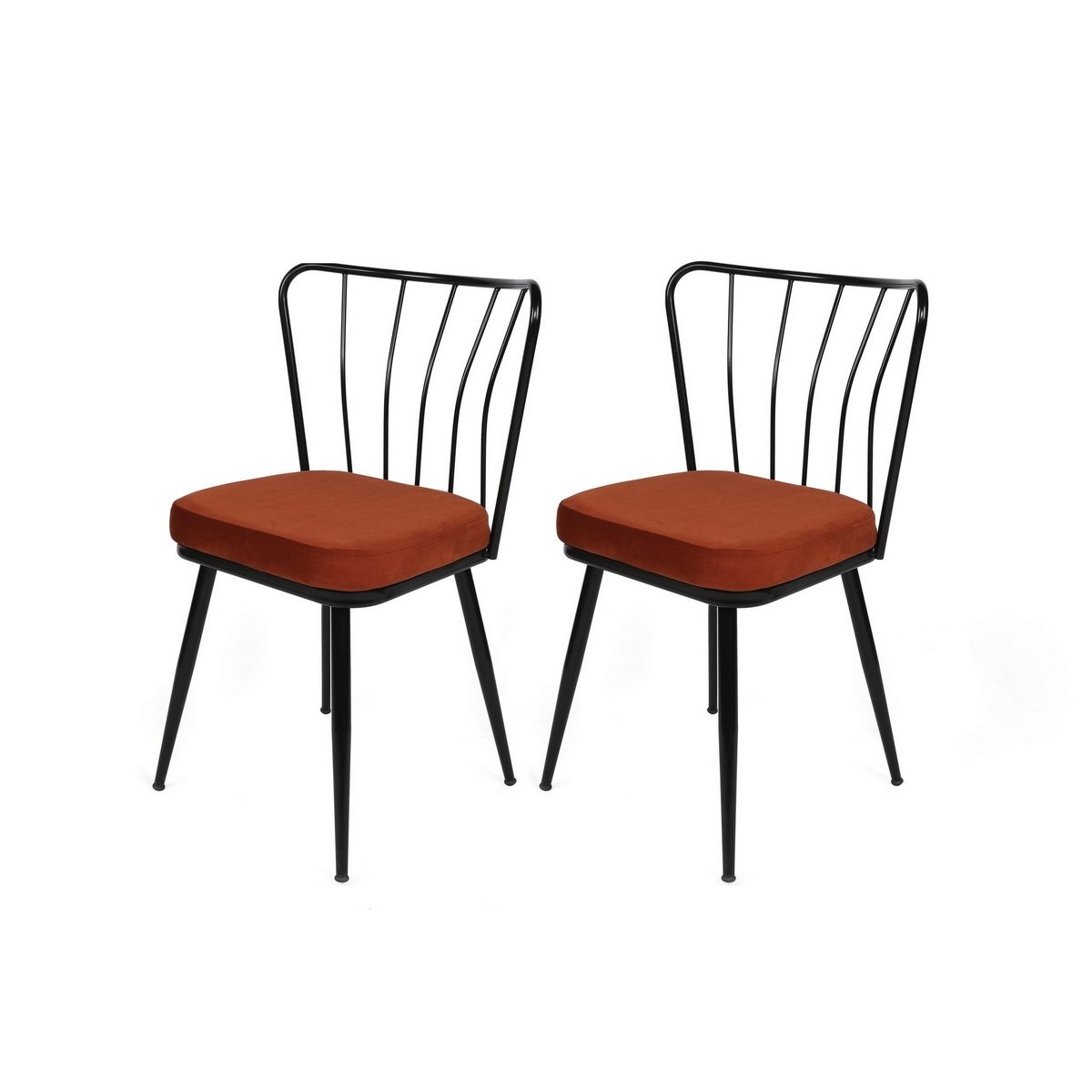 Sada jídelních židlí Yildiz Tile Red and Black