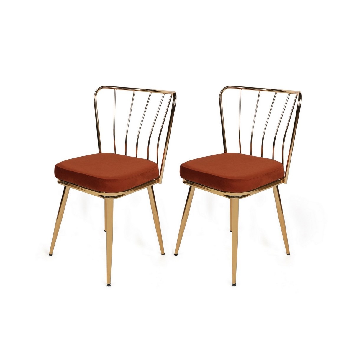 Sada jídelních židlí Yildiz Tile Red and Gold