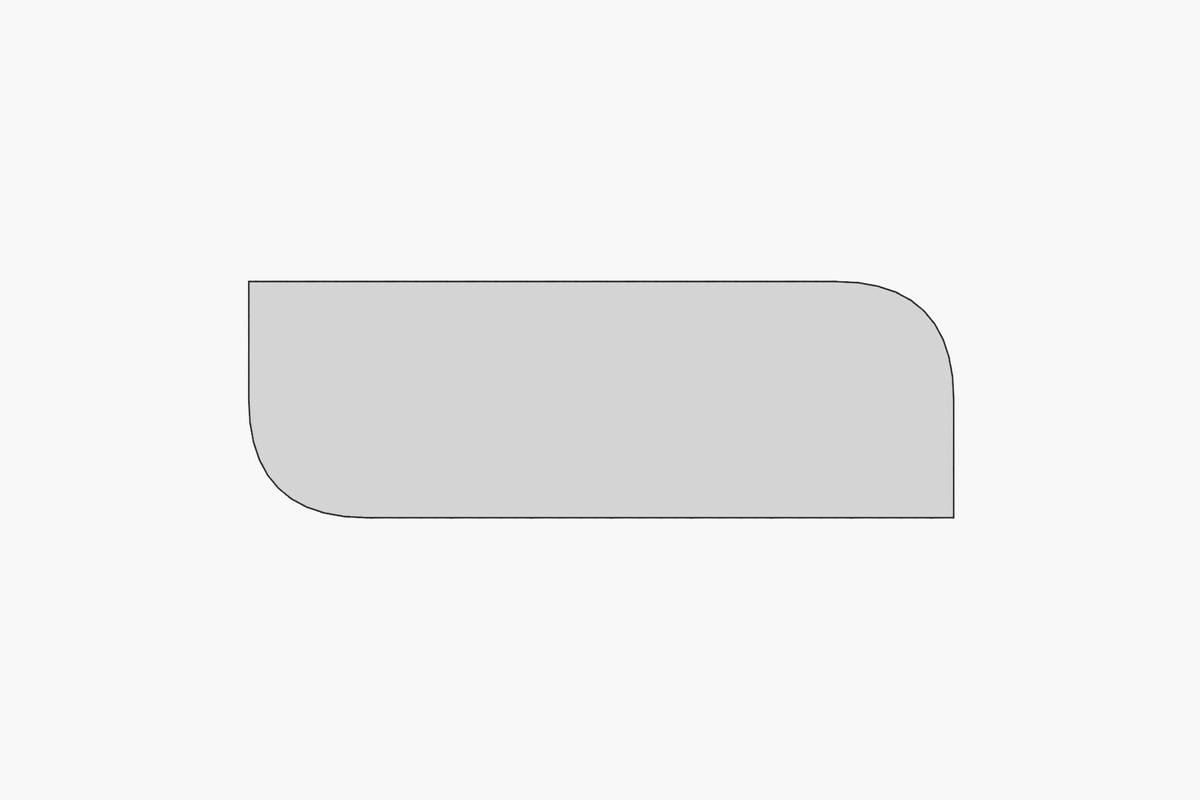 Zrcadlo Arni Black 40 x 120 cm