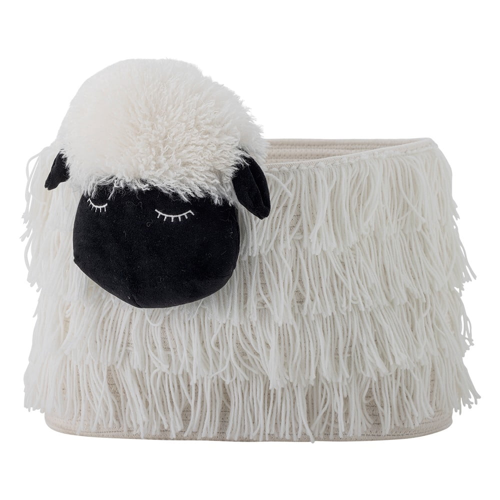 Bílý látkový dětský koš na hračky 40x25x30 cm Dolly – Bloomingville Mini