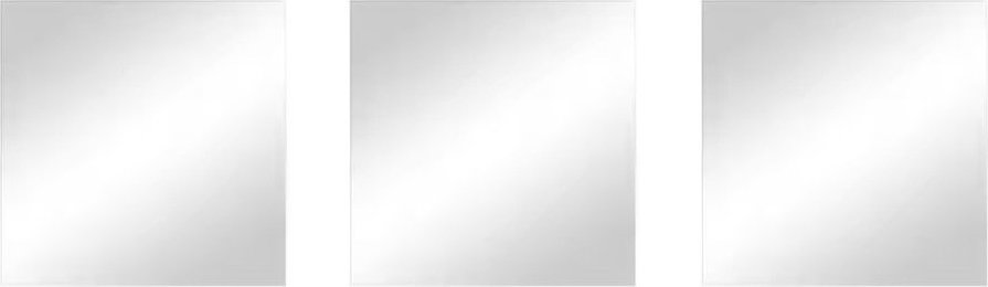 Nástěnná zrcadla v sadě 3 ks 30x30 cm – MSV