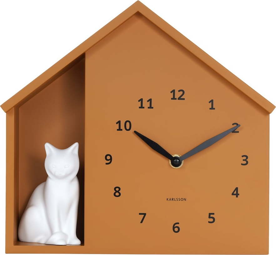 Nástěnné hodiny Sitting Cat – Karlsson