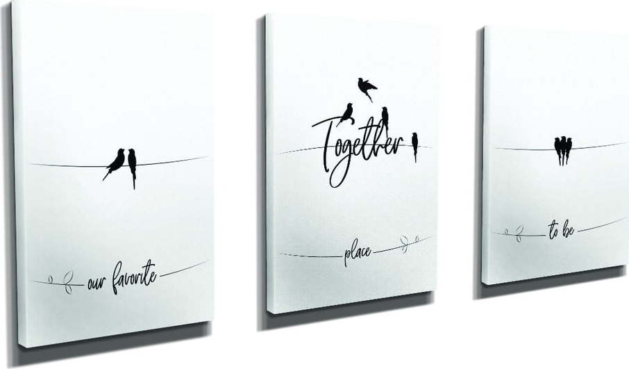 Obrazy v sadě 3 ks 30x40 cm – Wallity