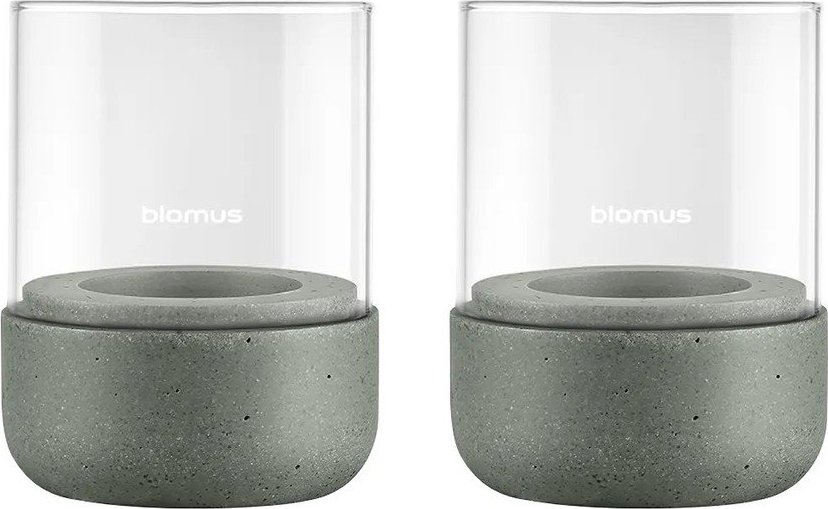 Skleněné svícny v sadě na čajovou svíčku 2 ks Calma – Blomus