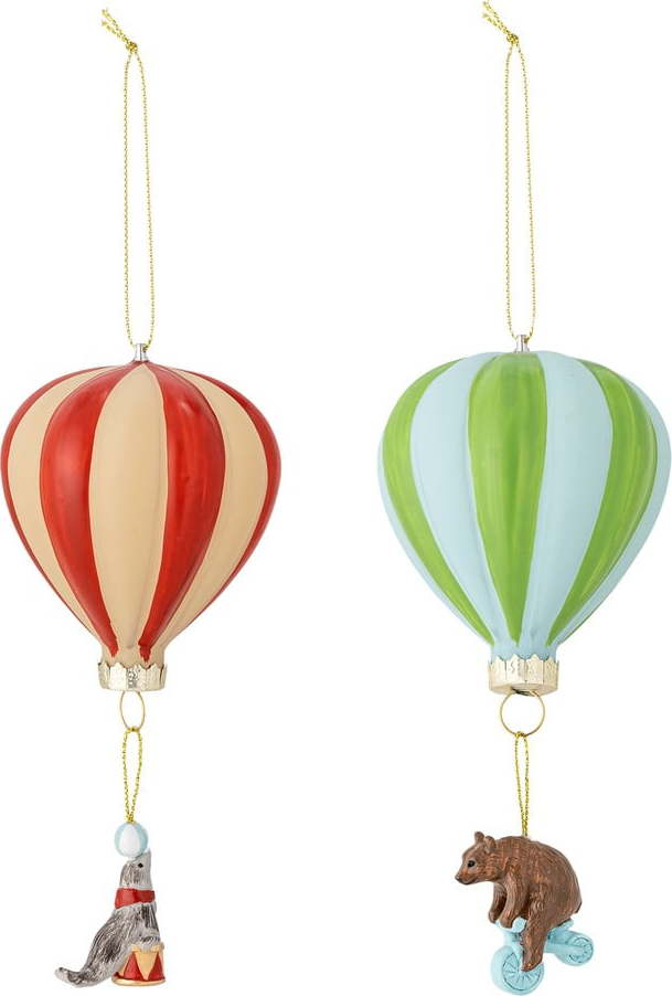 Skleněné vánoční ozdoby v sadě 2 ks ø 8 cm Hettie – Bloomingville