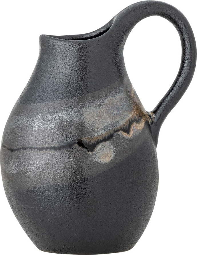 Tmavě šedá váza z kameniny (výška 15 cm) Alvena – Bloomingville